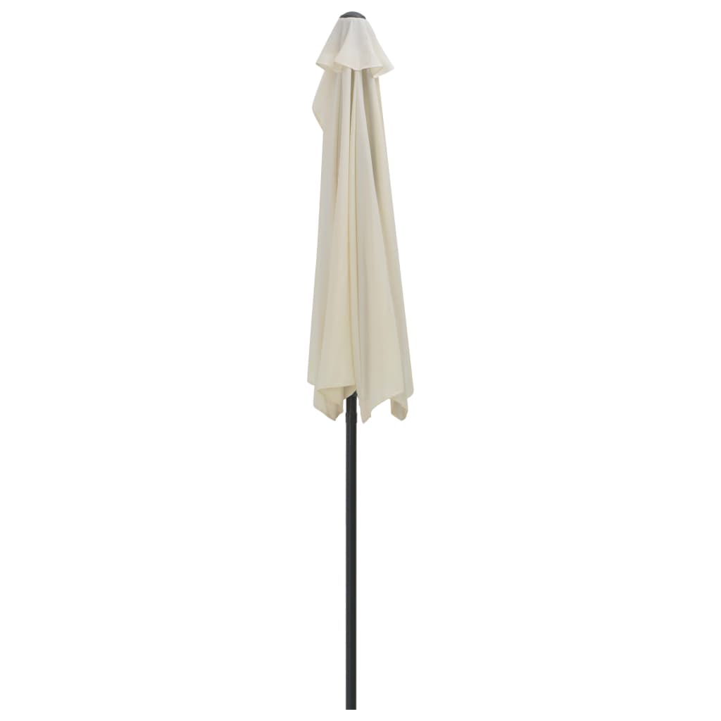 Half Umbrella with Aluminium Pole Sand 270x135 cm