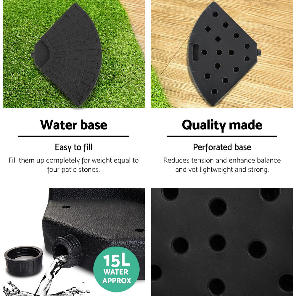 3M Outdoor Garden Patio Cantilever Umbrella