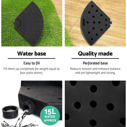 3M Outdoor Garden Patio Cantilever Umbrella