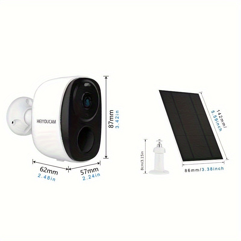 Wireless Solar Security Camera Outdoor with Night Vision
