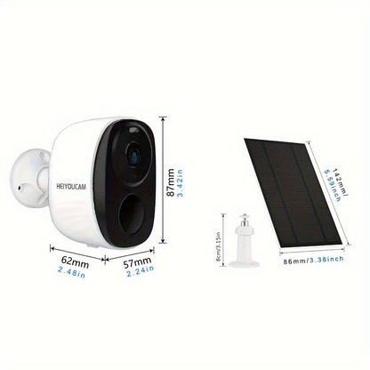 Wireless Solar Security Camera Outdoor with Night Vision